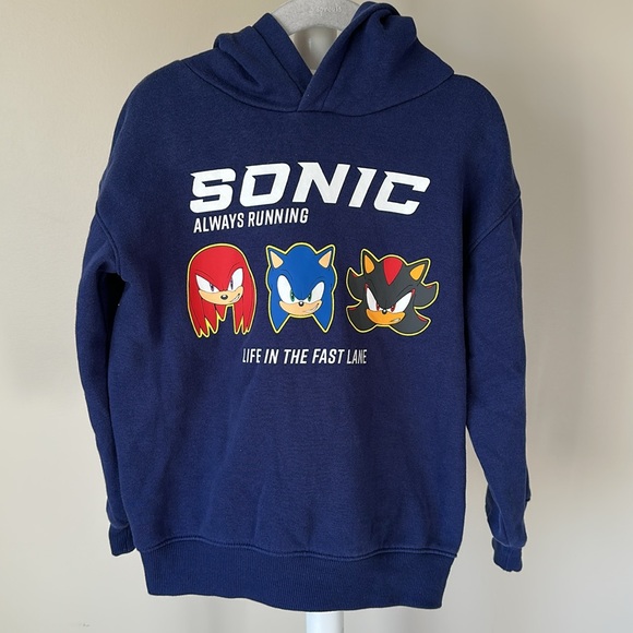 H&M Sonic Navy Blue Sweatsuit Size 5-6 - Picture 2 of 15